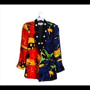 Vintage 80s Multi Color Jacket